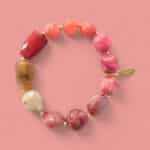 *LIMITIERT* Armband in Edelsteinoptik Himbeere – Bild 2