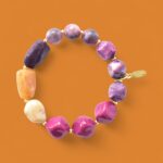 *LIMITIERT* Armband in Edelsteinoptik in LILA Berry Braun – Bild 2