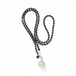 Halskette "Aida" Onyx schwarz mit Münze Coin – Bild 2