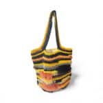 NADIA  DAFRI Paris ILKNUR M Multicolor handgefertigte Designer Handtasche Bag Luxus Schwarz Sonnengelb Schokobraun Orange UNIKAT unique