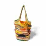 NADIA  DAFRI Paris ILKNUR L Multicolor handgefertigte Designer Handtasche Bag Luxus Schwarz Rost Grün Sonnengelb Schokobraun Orange UNIKAT unique