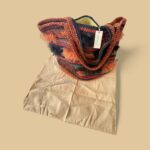 NADIA  DAFRI Paris ILKNUR L Multicolor handgefertigte Designer Handtasche Bag Luxus Dunkelbraun Schoko Kupfer Schwarz UNIKAT unique – Bild 2