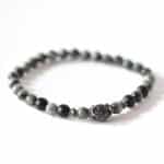 Herren Edelstein - Armband aus Falkenauge & Onyx mit 925er Silber