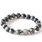 Edelstein - Armband aus Falkenauge & Labradorit mit 925er Silber große Kugeln – Bild 4