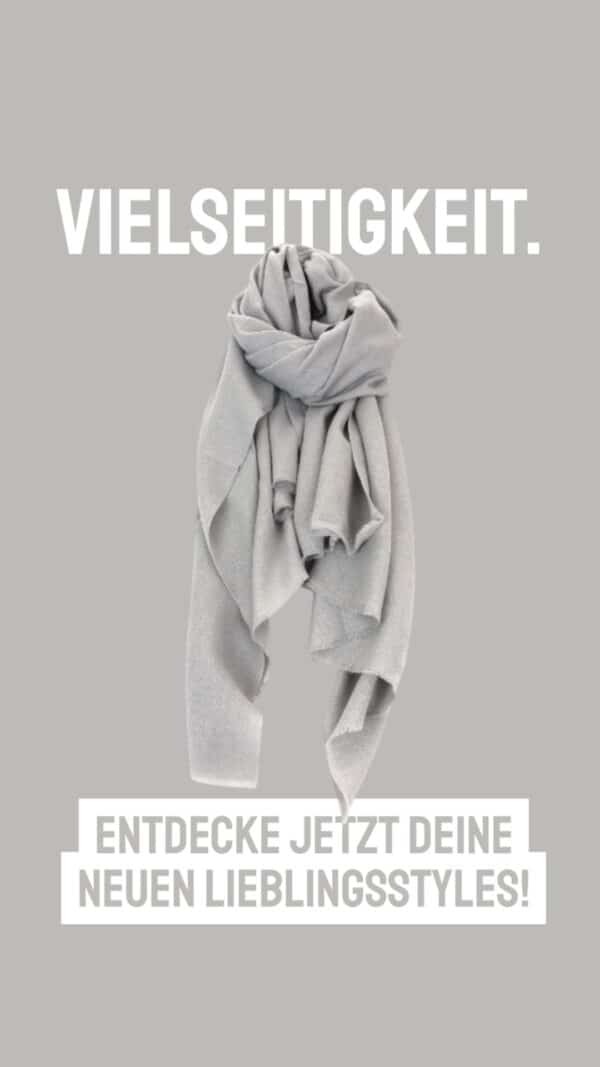 Leicht Gewebter Kaschmir Wollschal – Warmer & Leichter Schal für Damen/Herren, 200×60 cm Hellgrau – Bild 5