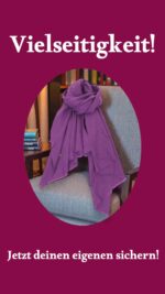 Leicht Gewebter Kaschmir Wollschal – Warmer & Leichter Schal für Damen/Herren, 200×60 cm Lila – Bild 2