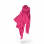 leicht Gewebter Kaschmir Wollschal – Warmer & Leichter Schal für Damen/Herren, 200×60 cm Fuchsia