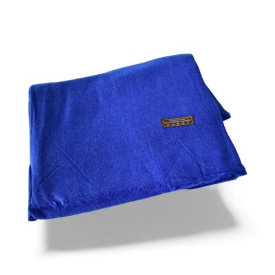 Leicht Gewebter Kaschmir Wollschal – Warmer & Leichter Schal für Damen/Herren, 200×60 cm Royalblau – Bild 2