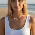 Kurzkette "Floridian" aus Jaderondellen – Bild 2