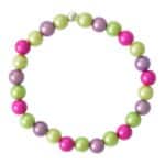 Silberkugel Farbverlauf Buntes Miracle Bead  Armband – Bild 7