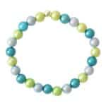 Silberkugel Farbverlauf Buntes Miracle Bead  Armband – Bild 5