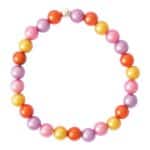 Silberkugel Farbverlauf Buntes Miracle Bead  Armband – Bild 3
