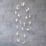 Feine Silberkette mit zarten Mondsteinen und weißen Barockperlen Einzelstück – Bild 4