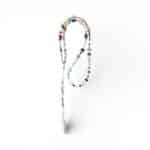 Halskette mit  weißem Achat Tropfen und Opal – Bild 7