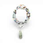 Halskette mit  großem Phrenit Tropfen – Bild 6