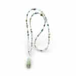 Halskette mit  großem Phrenit Tropfen – Bild 5