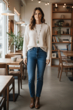 Halskette mit  großem Phrenit Tropfen – Bild 3