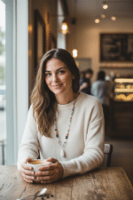 Halskette mit  weißem Achat Tropfen und Opal