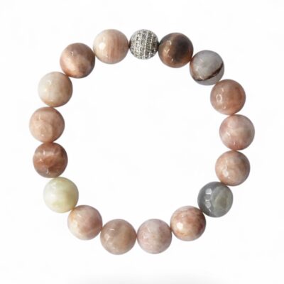 Sonnenstein Armband große facettierte Kugeln – Bild 3