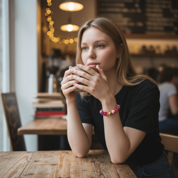 5 Varianten! Armband Miami Beach Gold Bunter Kugelmix – Bild 4