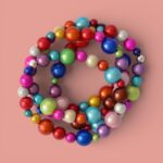 Silberkugel  Buntes Miracle Bead  Armband Perlenmix – Bild 3