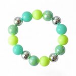 Armband Miami Beach Silber Bunter Kugelmix – Bild 4