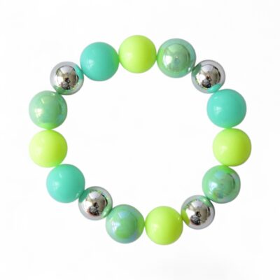 Armband Miami Beach Silber Bunter Kugelmix – Bild 4