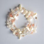 Feine Silberkette mit zarten Mondsteinen und weißen Barockperlen Einzelstück – Bild 6