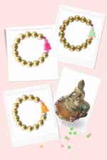 Buddha Armband Gold und Neon