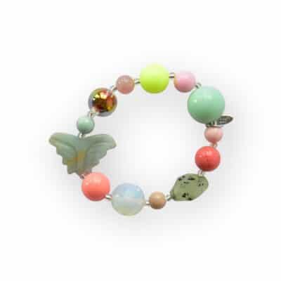 Amazonit Schmetterling Edelstein Harz Mix Achat Scheibe – Bild 2