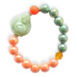 Buddha Armband in Grün