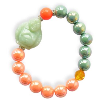 Buddha Armband in Grün
