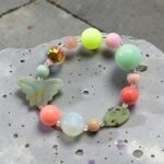 Amazonit Schmetterling Edelstein Harz Mix Achat Scheibe – Bild 4