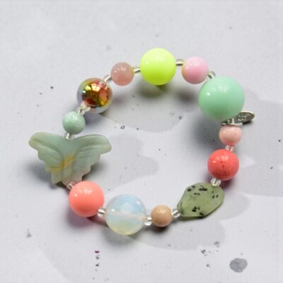 Amazonit Schmetterling Edelstein Harz Mix Achat Scheibe