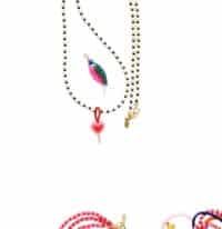 Ocean Spirit Kette - Black Pearl loves pink Fish – Bild 3