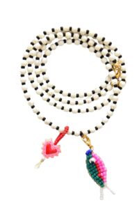 Ocean Spirit Kette - Black Pearl loves pink Fish – Bild 5