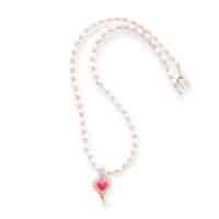 Coral Heart - Howlith Kette