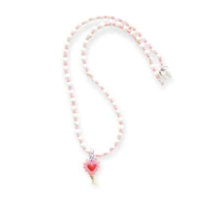 Coral Heart - Howlith Kette