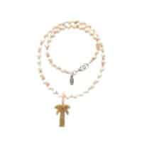 Palm Aura - Brauner Achat Jaspis Kette