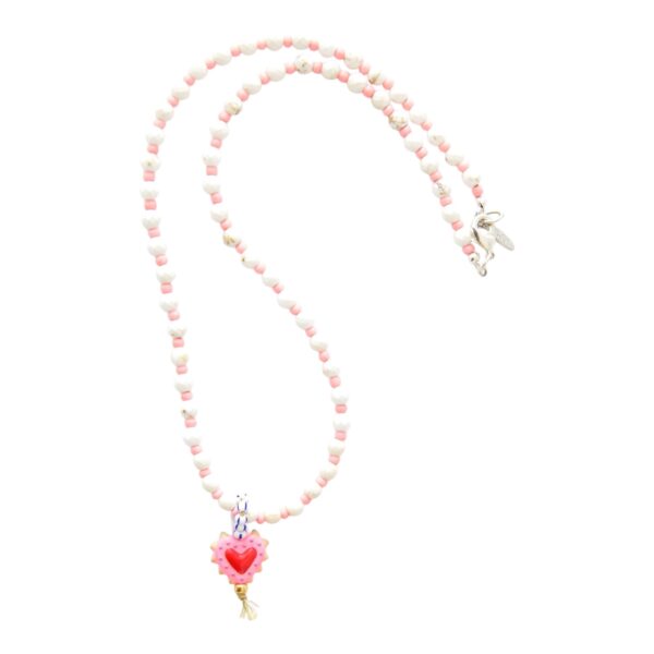 Coral Heart - Howlith Kette – Bild 5