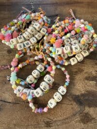 Glücksbringer - Holzarmband  SUN -  FUN - SMILE – Bild 4
