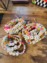 Glücksbringer - Holzarmband  SUN -  FUN - SMILE – Bild 2