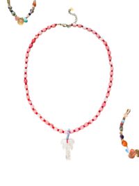 Palm Aura - Rosenquarz Kette – Bild 5