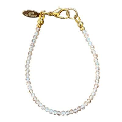 Stylisches Zirkonia Armband "Sofia" - Beige Gold