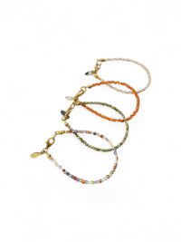 Stylisches Zirkonia Armband "Sofia" - Regenbogen  Gold – Bild 2