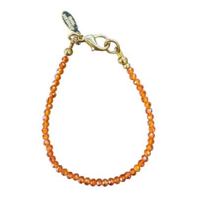 Stylisches Zirkonia Armband "Sofia" - Orange Gold