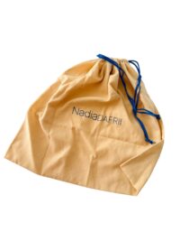 Einzelstück ROSA PASTELL MIDYE BAG Original NADIA  DAFRI Paris handgefertigte Designer Handtasche Bag Luxus ROSA – Bild 8