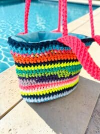 Einzelstück BASKET S Original NADIA  DAFRI Paris handgefertigte Designer Handtasche Bag Luxus Dunkelblau Neon Pink UNIKAT – Bild 2