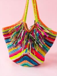 Einzelstück Ibiza Bag Original NADIA  DAFRI Paris  handgefertigte Designer Handtasche Bag Luxus Bunt  UNIKAT
