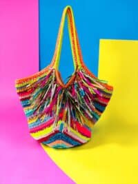 Einzelstück Ibiza Bag Original NADIA  DAFRI Paris  handgefertigte Designer Handtasche Bag Luxus Bunt  UNIKAT – Bild 10